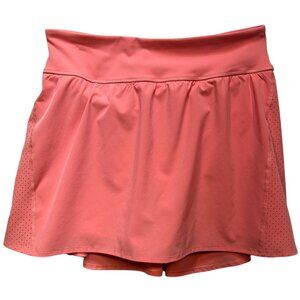 Spanx Women's Get Moving Athletic Mini Skort Stretch Size L Coral Lightweight